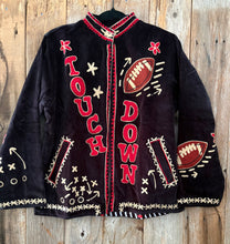 Load image into Gallery viewer, Handmade “Touchdown” velvet jacket