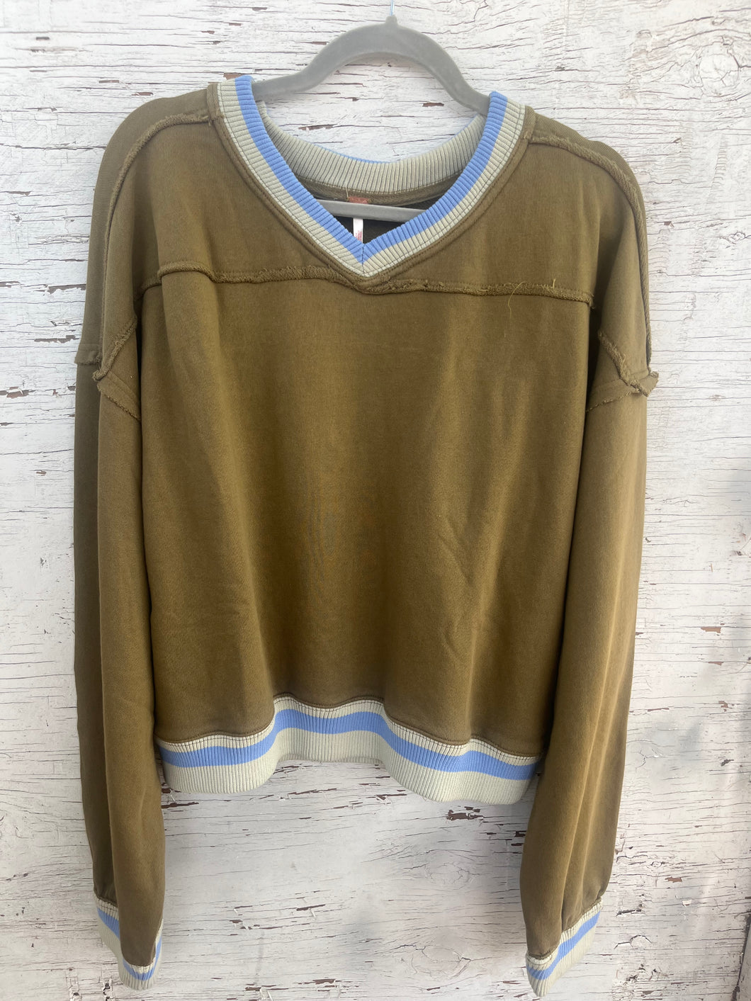 Free People V neck sweat shirt