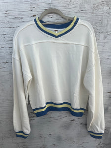 Free People V neck sweat shirt
