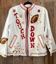 Load image into Gallery viewer, Handmade “Touchdown” velvet jacket