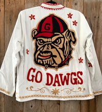 Load image into Gallery viewer, Handmade “Touchdown” velvet jacket