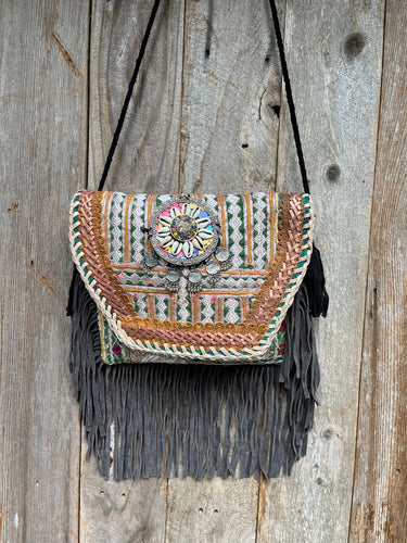 Handmade BANJARA bag with fringe