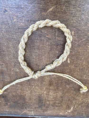 Braided jute bracelet